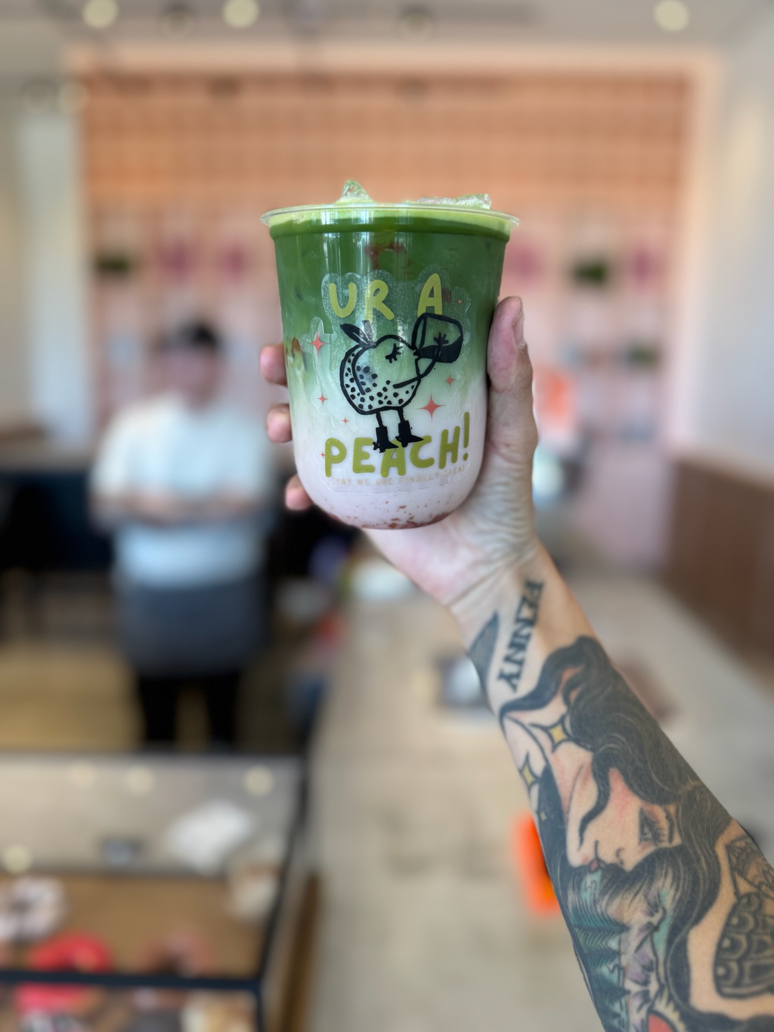 A drink at Peaches Coffee